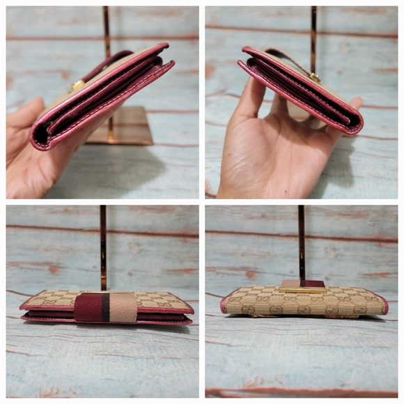 Final Price✅️ Authentic RARE Gucci GG Leather Wallet - Picture 7 of 14